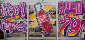 coke window sign